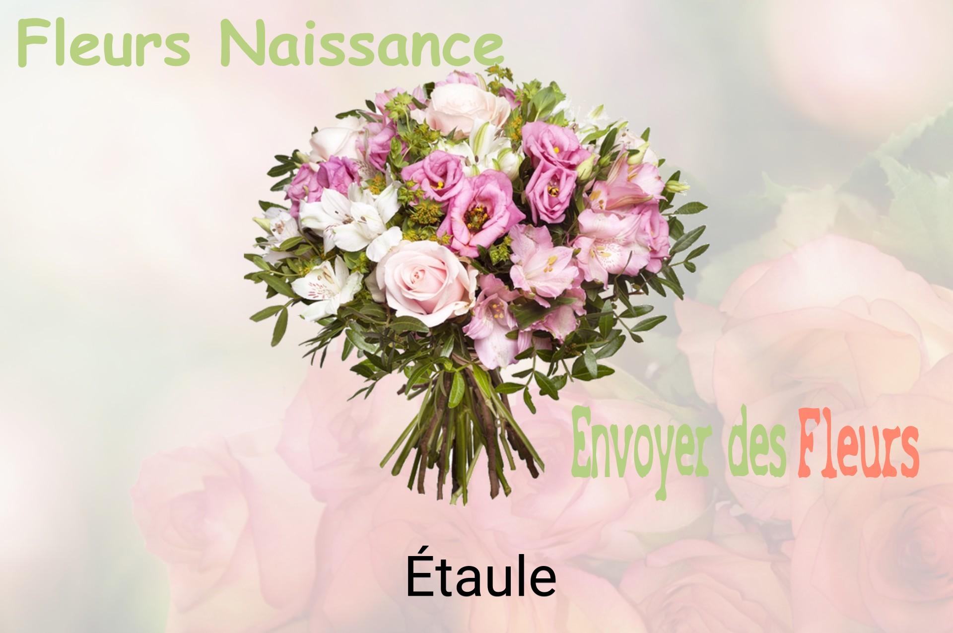 Bouquet de fleurs de naissance livré à Étaule